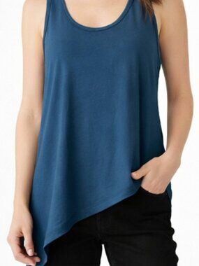 All Saints Asymmetrical Tank Top - Teal